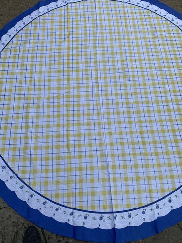 Tablecloth round yellow - round,