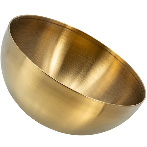 Golden stainless steel bowl - stainless,