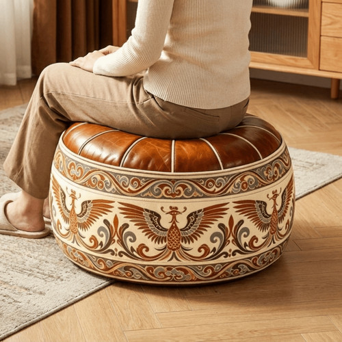 Retro style ottoman seat - style,