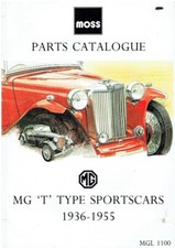 MG MIDGET TA TB TC TD TF1250 & TF1500 (1936-55) COMPREHENSIVE PARTS CATALOGUE