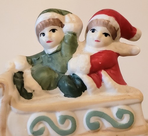 Antique snowbabies sleigh - antique, tiny
