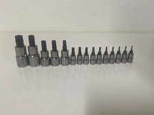 Blue Point Torx Socket Set TT6-TT60 Mixed Drive 15pc Set As Sold By Snap On