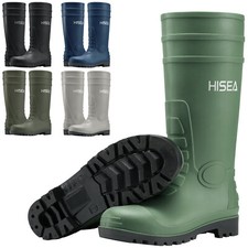HISEA Men Rain Boots w/Steel