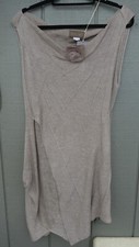 NWT  Zuza Bart Delicate Beige Taupe Linen Summer top, Large, Artsy Lagenlook