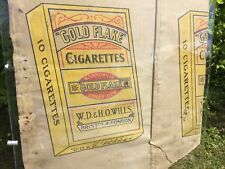 Cigarette Gold Flake Advertising Tobacciana Cardboard Sign shop Vintage 