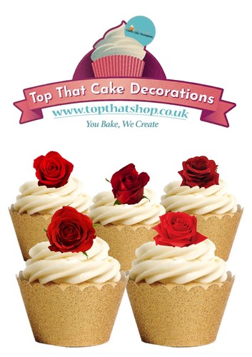 Cake toppers beautiful - 30, red