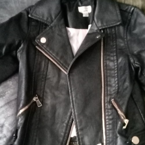 River island girls black faux - river,