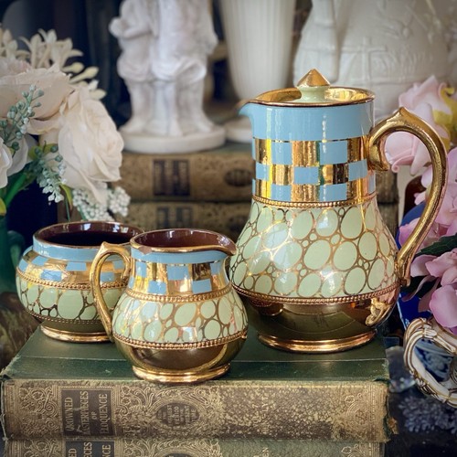 Sadler coffee pot set gold - coffee,