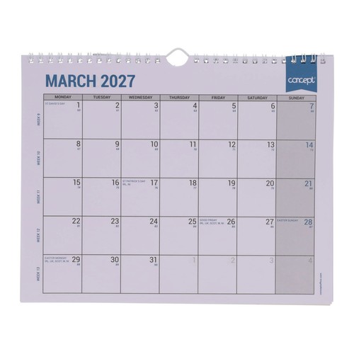 2027 calendar landscape - calendar,