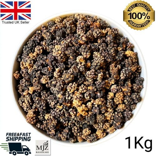 Dried dark black mulberries - dried,