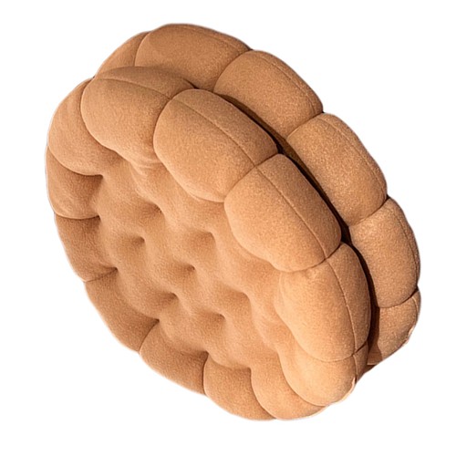 Apricot cookie cushion cute - apricot,
