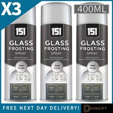 3 x GLASS FROSTING WINDOW