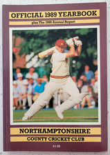1989 NORTHAMPTONSHIRE COUNTY CRICKET CLUB Official Yearbook, Excellent!