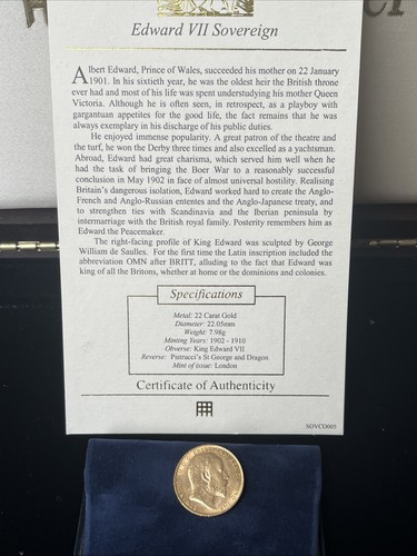 1910 edward vii full gold - 1910,