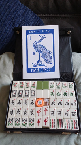 Vintage mahjong game set - mahjong,