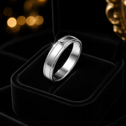 Men sterling silver wedding - men's,
