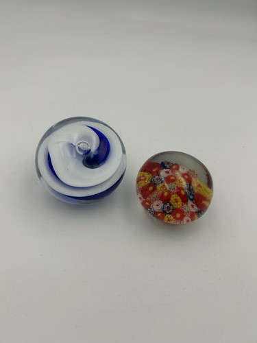 Vintage glass paperweights - glass,