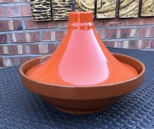 Food Nation Tagine Orange & Brown Unused Retro Style Colours