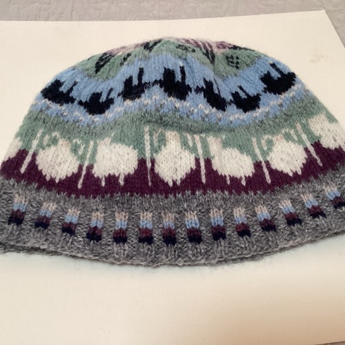 Fairisle beanie hat hand - hat,