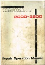 TRIUMPH 2000 & 2500 SALOON / ESTATE (1963-76) ORIGINAL FACTORY WORKSHOP MANUAL