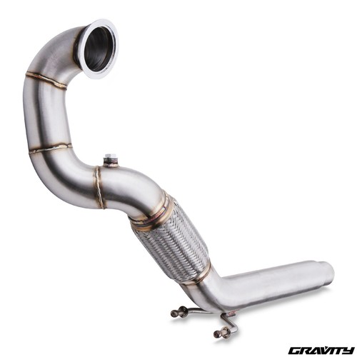 Stainless exhaust decat - 3",