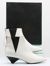 ASH COSMOS ANKLE BOOT WOMENS WHITE LEATHER RRP £199 AD