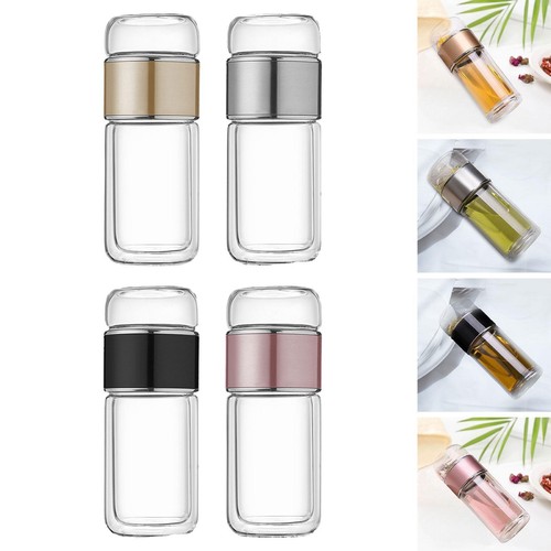 Glass tea infuser bottle - tea,