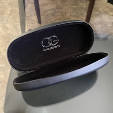 OLIVER GOLDSMITH ~ Black LEATHERETTE Clamshell SUNGLASSES Hard CASE Only