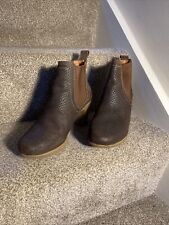 Ladies Art Ankle Boots Heeled Brown Size 39