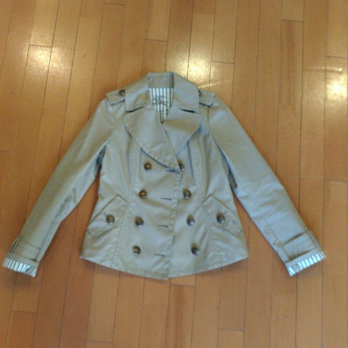 Burberry blue label coat - burberry,