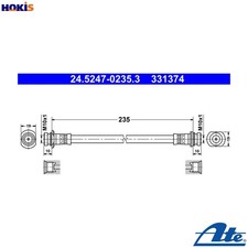 BRAKE HOSE 24.5247-0235.3 FOR