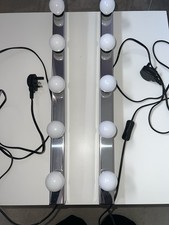 IKEA Musik Chrome Plated Makeup Mirror Lights 2-Pack for Bedroom Wall