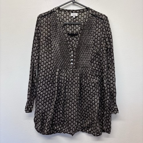 East fabindia top size - 8, brown