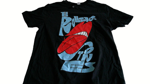 Rolling stones black shirt - rolling,