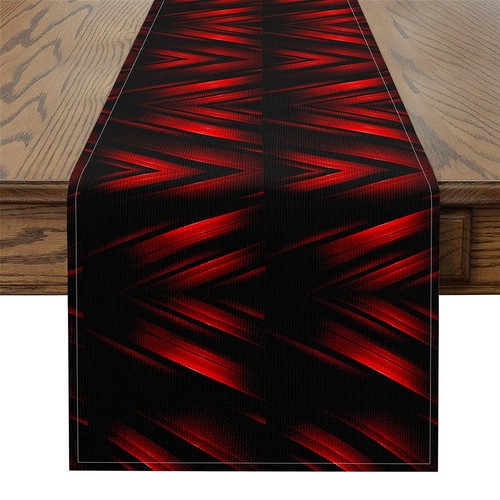 Red and black table - and,