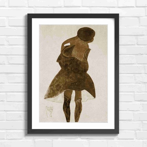 Vintage art nouveau back view - art,