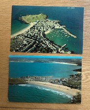 Two Old Aerial Postcards Of St Ives Cornwall