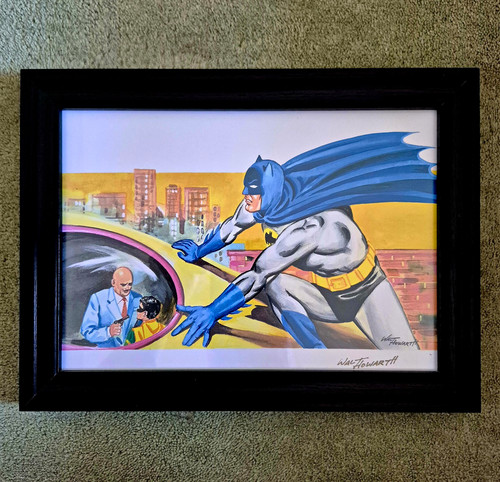 Batman comic art print - art, signed