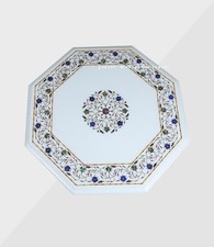 18" White Marble Table Top