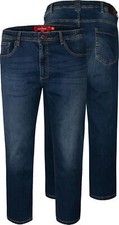 Mens D555 Ambrose Big Tapered Stretch Jeans Blue 40 - 70" Waist 30 - 34" Leg