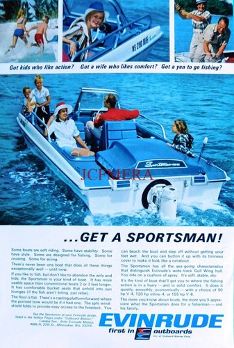 Evinrude sportsman boat - boat, &