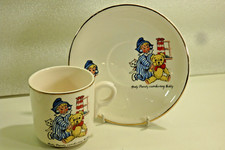 A Vintage 1950`s Andy Pandy & Teddy " Keele St. Pottery " Child`s Cup and Saucer