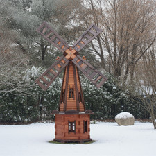 New Wooden Windmill 67 inch - 170 cm Handmade Led Outdoor Garden Patio Christmas