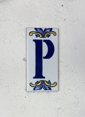 Vintage spanish ceramic letter - spanish,