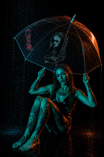 The crow gothic style umbrella - gothic,