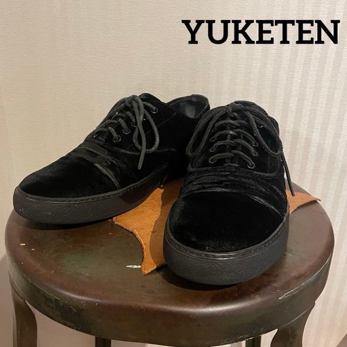 Yuketen leather velvet shoes - leather,