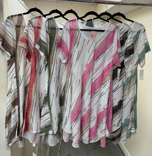 Italian ladies diagonal stripe - italian,