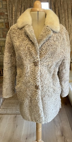 Vintage tescan curly sheepskin - vintage,