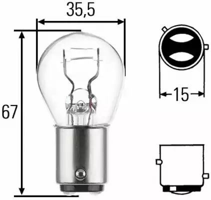 Bulb p21 12v 8gd004772 121 - p21/4w, 8gd004772-121