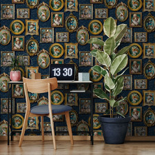 Navy Blue Animal Wallpaper